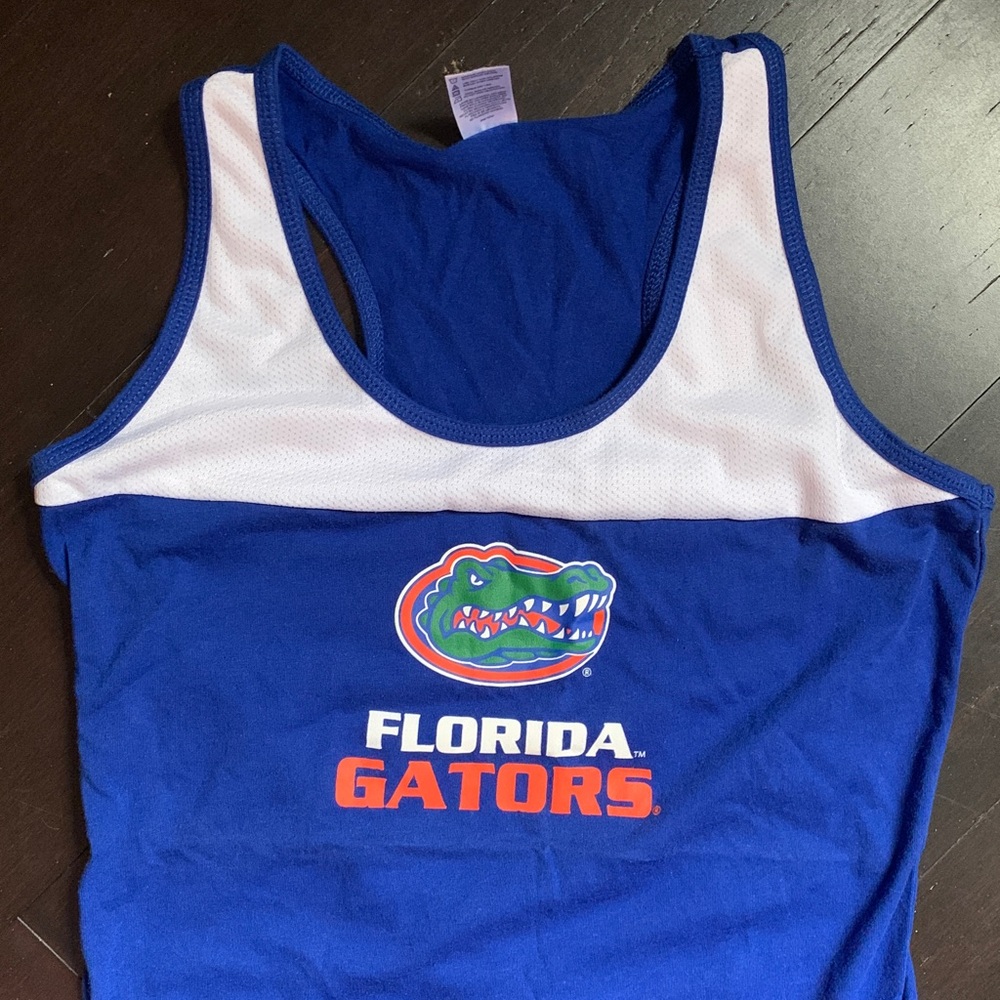 Florida Gators Blue & White Racerback Tank